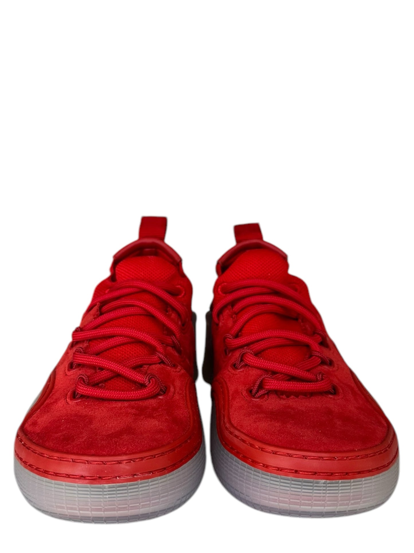 Christian Louboutin Red Arpoador Suede Sneakers Size 37