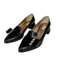 Max Mara Black Leather Colomba Pumps Size 39