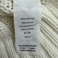 J. Crew White Organic Cotton Cable Knit Sweater Size M