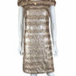 VERA WANG NWT Gold Sequin Cocktail Dress Size M