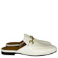 Gucci Cream Leather Princetown Mule Size 37.5