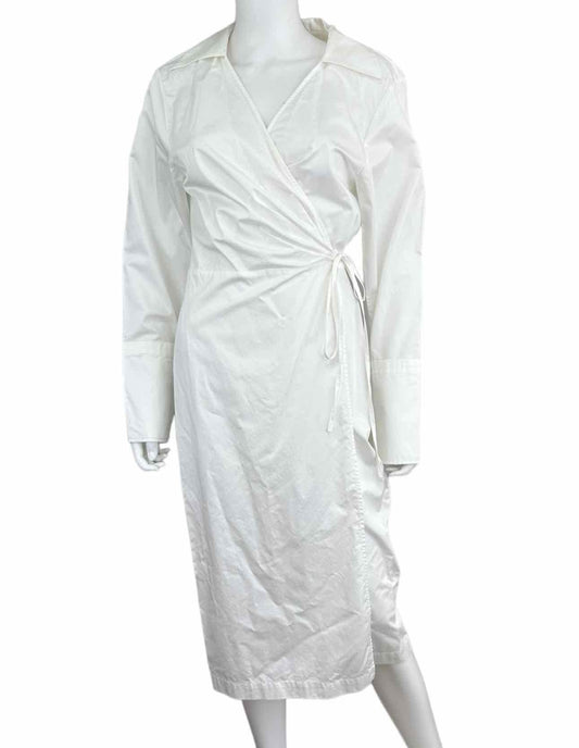 St. Agni White Wrap Dress Size S