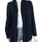 EILEEN FISHER Black Organic Cotton Sweater Cardigan Size 1X