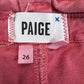 PAIGE Red High Waisted Shorts Size 26