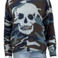 SKULL CASHMERE 100% Cashmere Skull Camo Sweater Size XS
