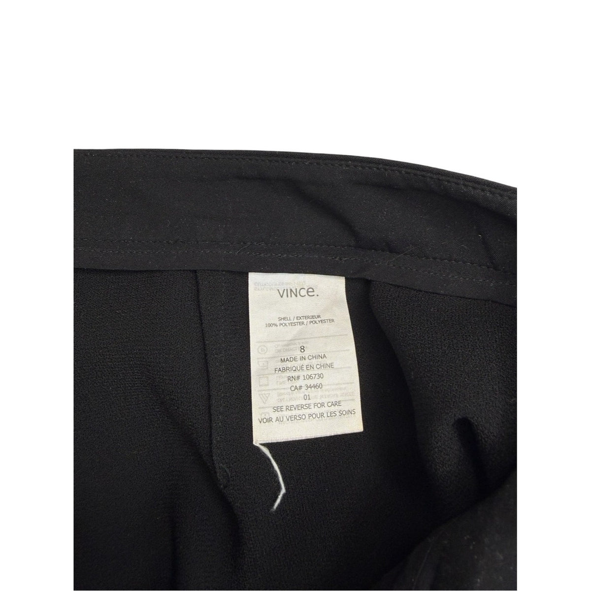 Vince Black Wrap Mini Skort Size 8