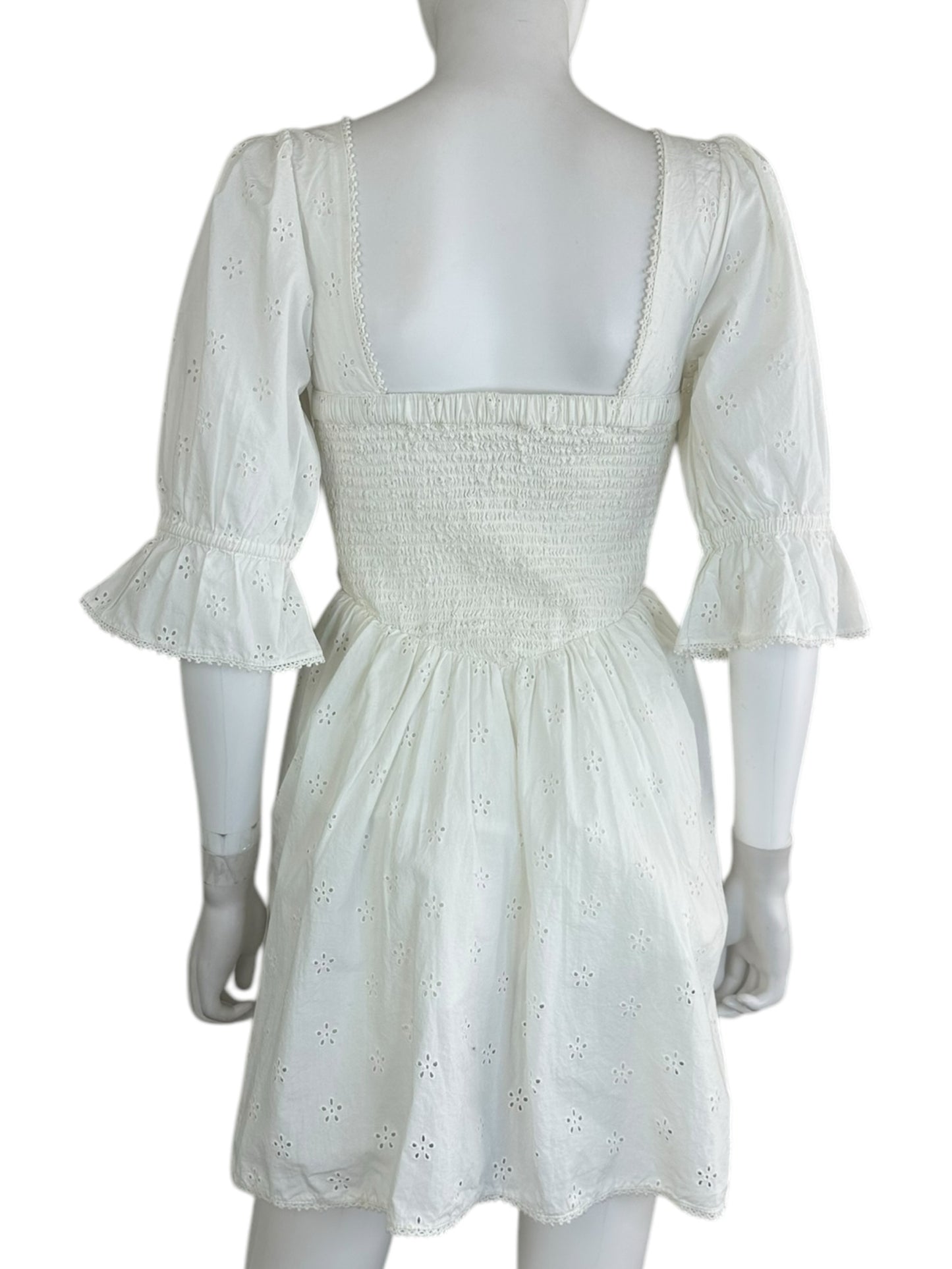Spell White Mini Sundress Size XS