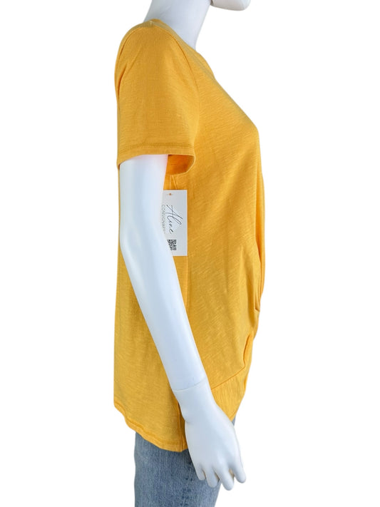 Talbots Yellow Knit Top Size M