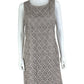 VINCE CAMUTO Tan Shimmer Crochet Cocktail Dress Size 12
