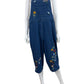 AGAPO NWT Vintage Floral Embroidered Overalls Size M