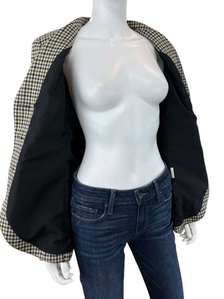 Robert Kitchen Vintage Plaid Blazer Jacket  Size 8