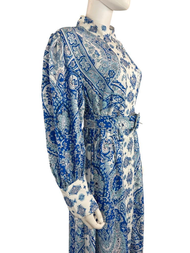 RAISHAMA Studio NWT Blue Maya Floral Shirt Dress Size 18