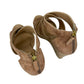 CORDANI Brown Suede Shimmer RAVI Platform Sandal Size 39
