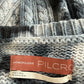 PILCRO Navy Tie Dye Joni Chunky Cable Sweater Size S