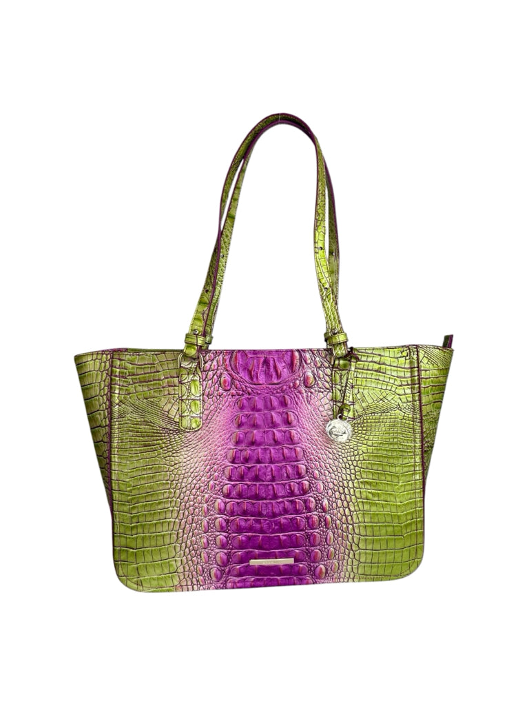 Brahmin NWT Ashlee Limeade Ombre Melbourne Designer Handbag