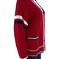 Xirena Red Alpaca Merino Wool Carey Boyfriend Cardigan Size S