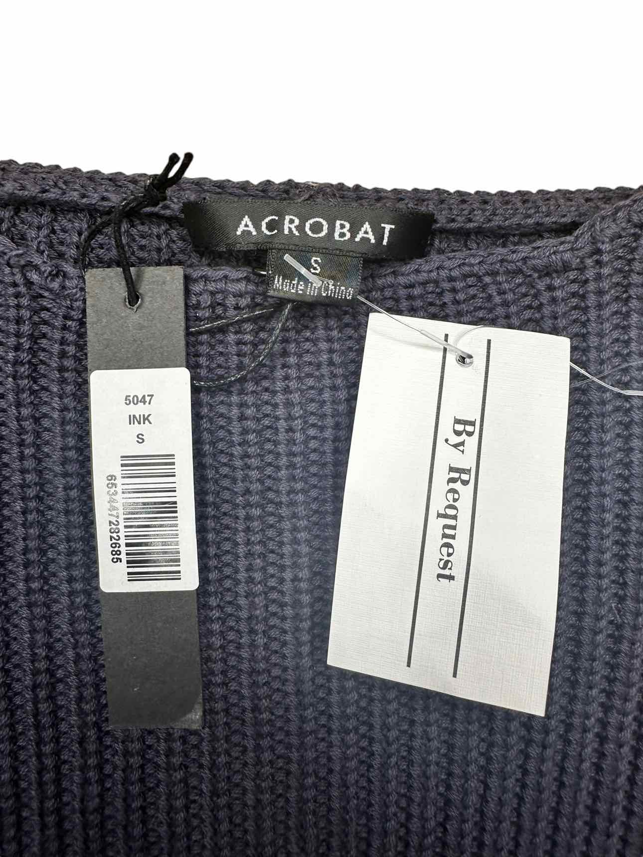 acrobat Navy High Low Sweater Size S