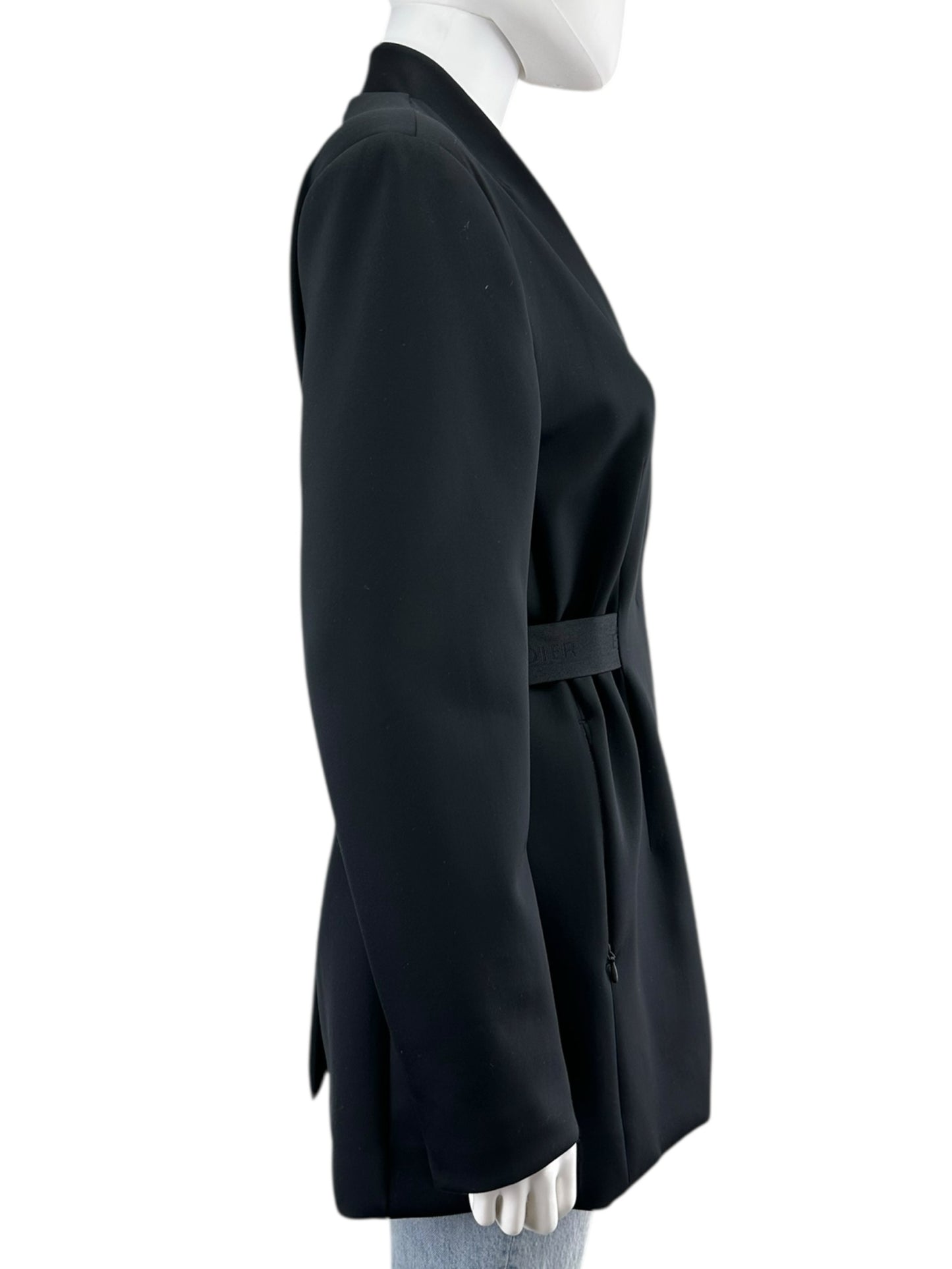 BANDIER Black Sport Logo Blazer Size S