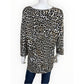 Chico’s Snow Leopard Print Tunic Size L