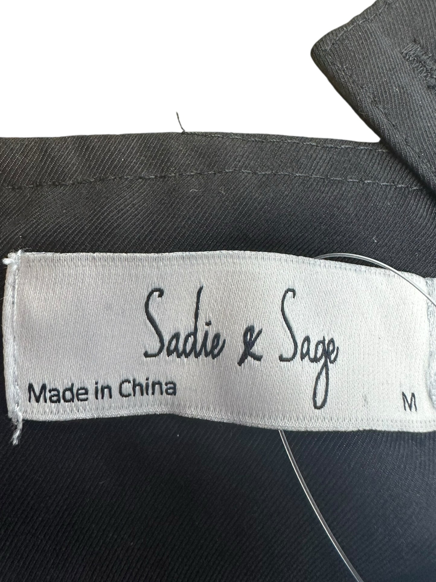 Sadie & Sage NWT Black Midi Dress Size M