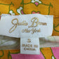Julie Brown Orange Pattered Casual Dress Size S