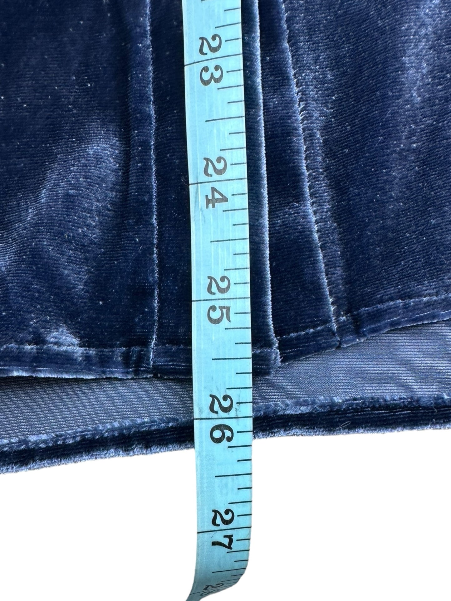 FAHERTY Blue Velvet Button-Down Shirt Size XS
