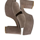 STUART WEITZMAN Lilac Suede Platform Sandal Pump Size 9
