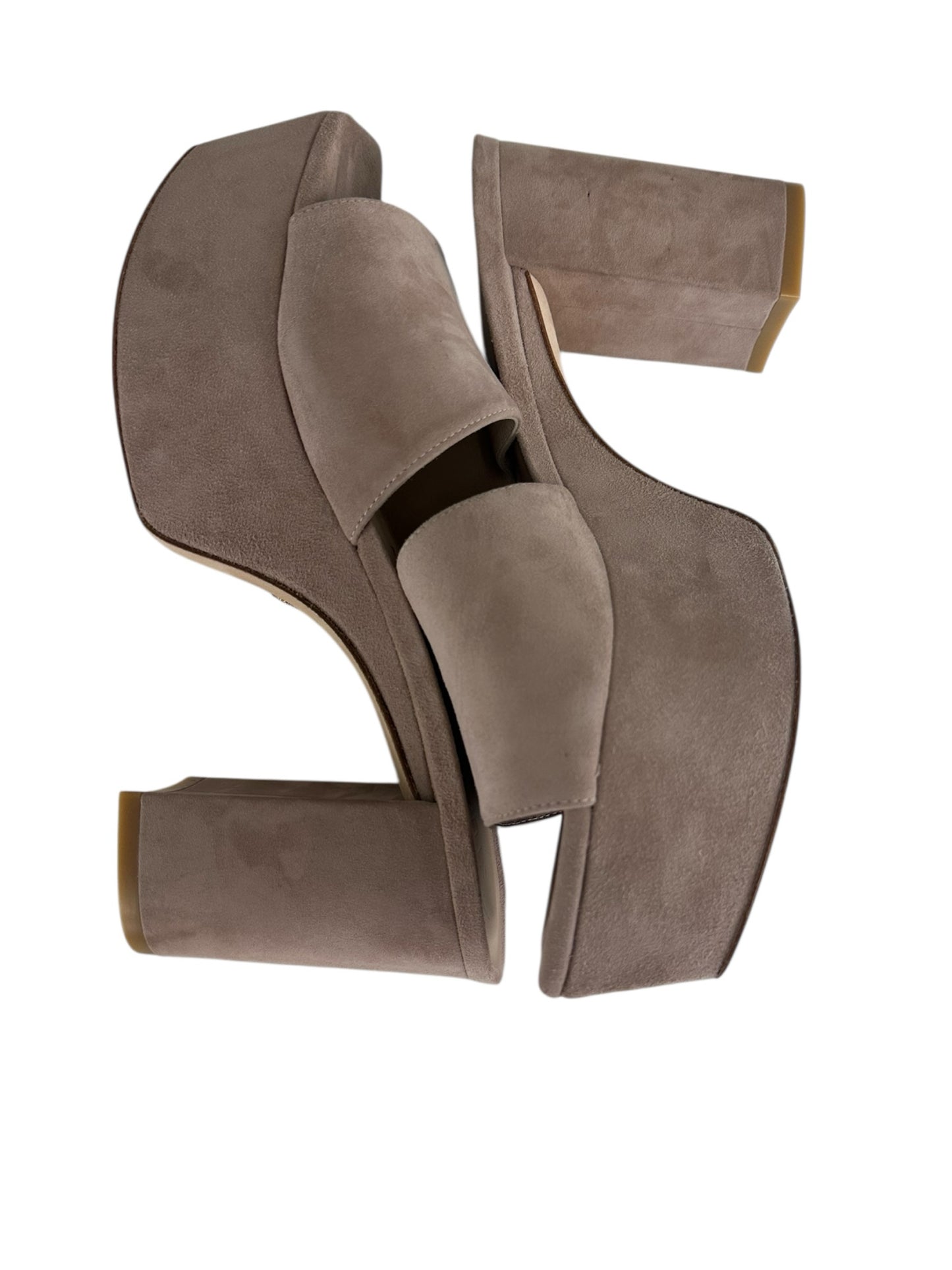 STUART WEITZMAN Lilac Suede Platform Sandal Pump Size 9