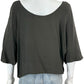 vince. 100% Silk Gunmetal Blouse Size M