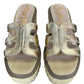 Sam Edelman Gold Laine Espadrille Platform Wedges Size 9