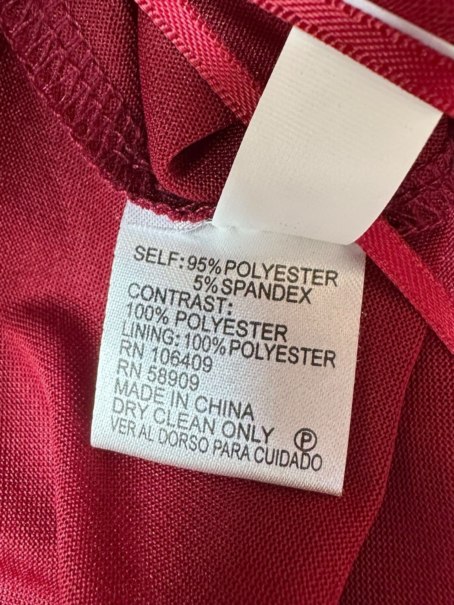 GIANNI BINI Dark Red Feather Mini Skirt Size S