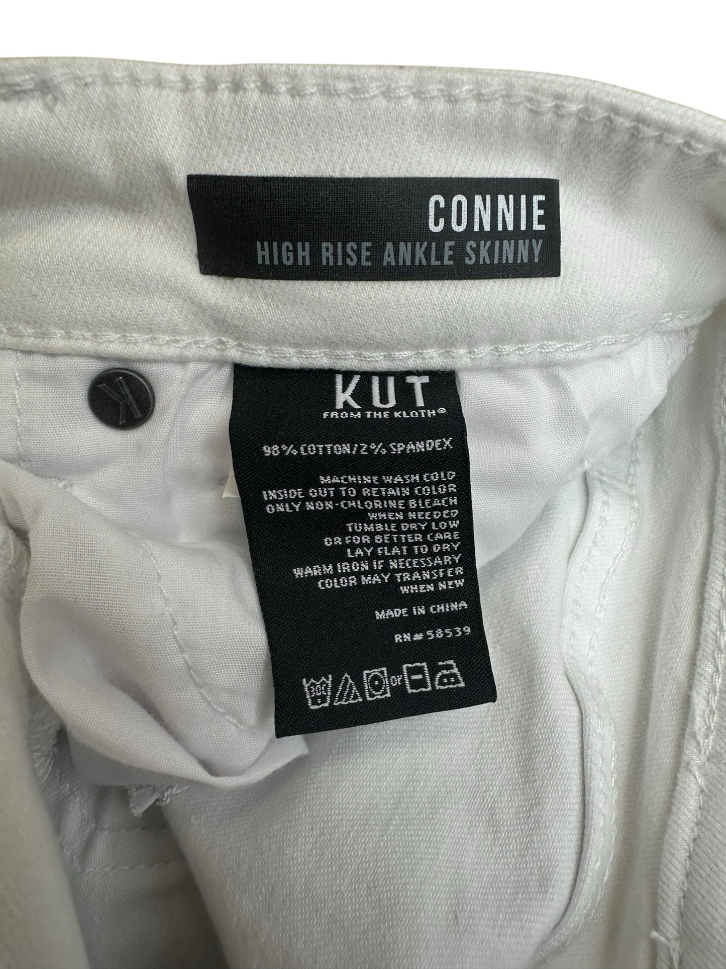 KUT from the Kloth White Skinny Jean Size 2