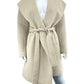 SENTALER Tan Alpaca Wool Trench Coat Size M