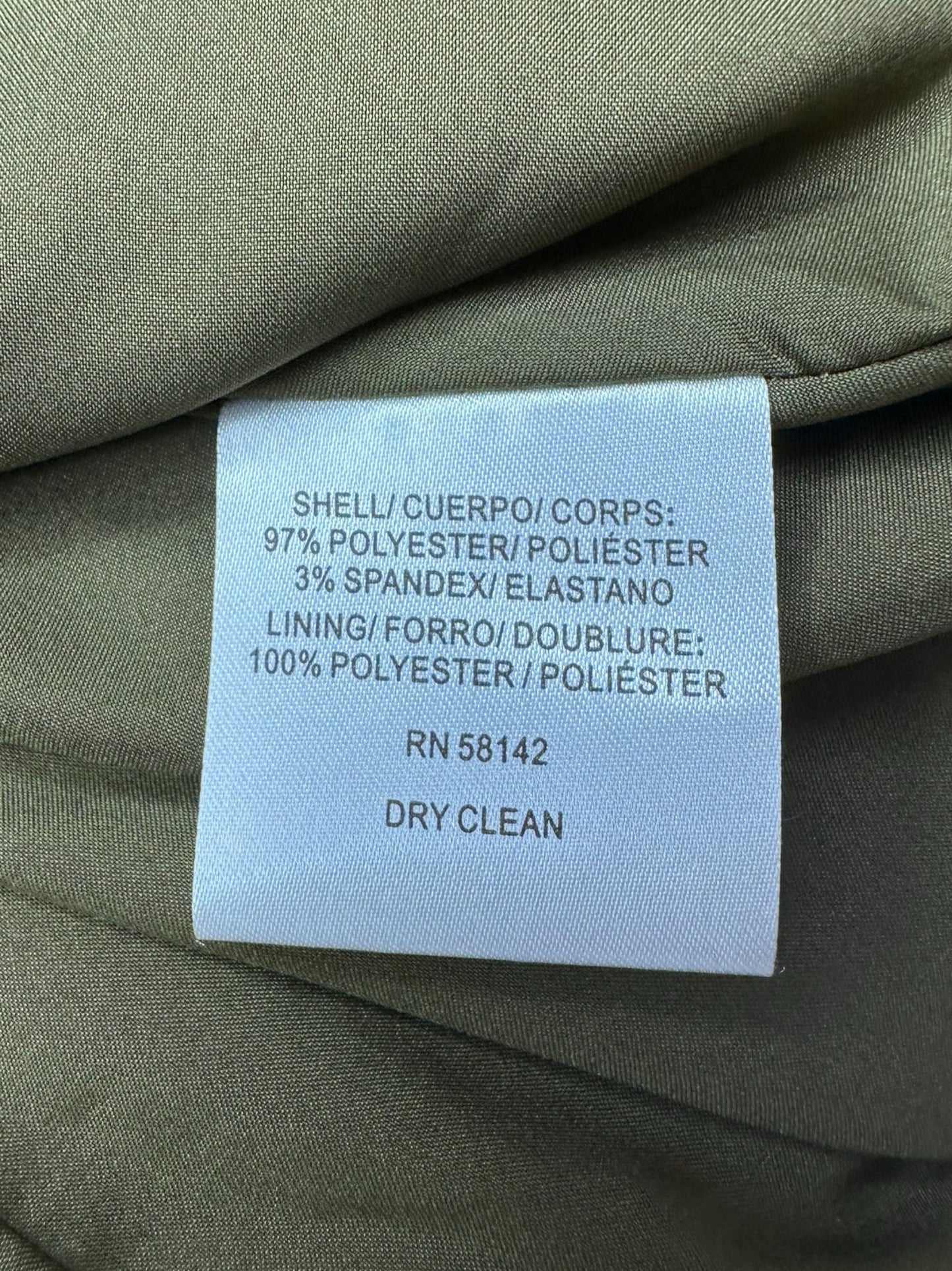 Gal Meets Glam Olive Midi Dress Size 0