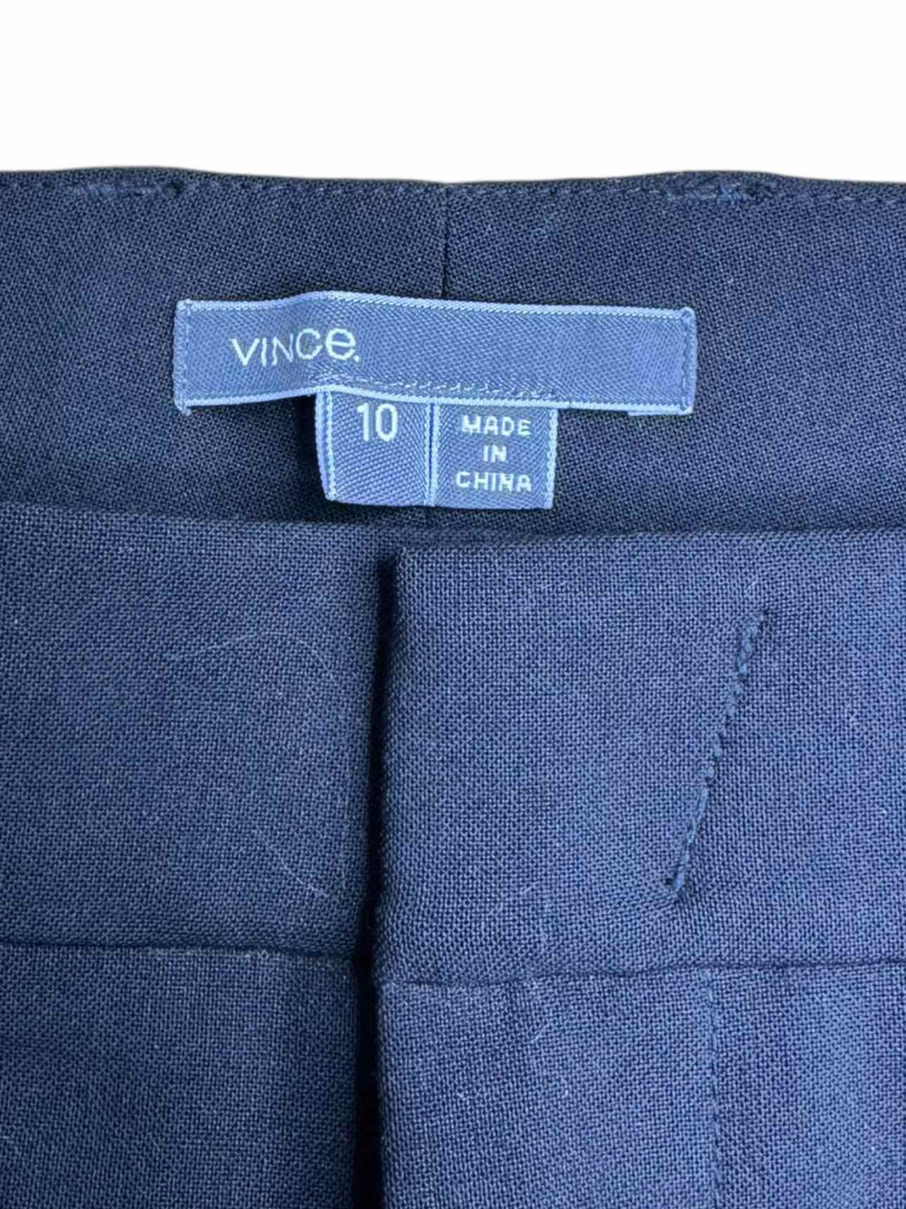 Vince. Black Wool Trouser Size 10