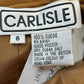 CARLISLE Tan 100% Suede Mini Skirt Size S