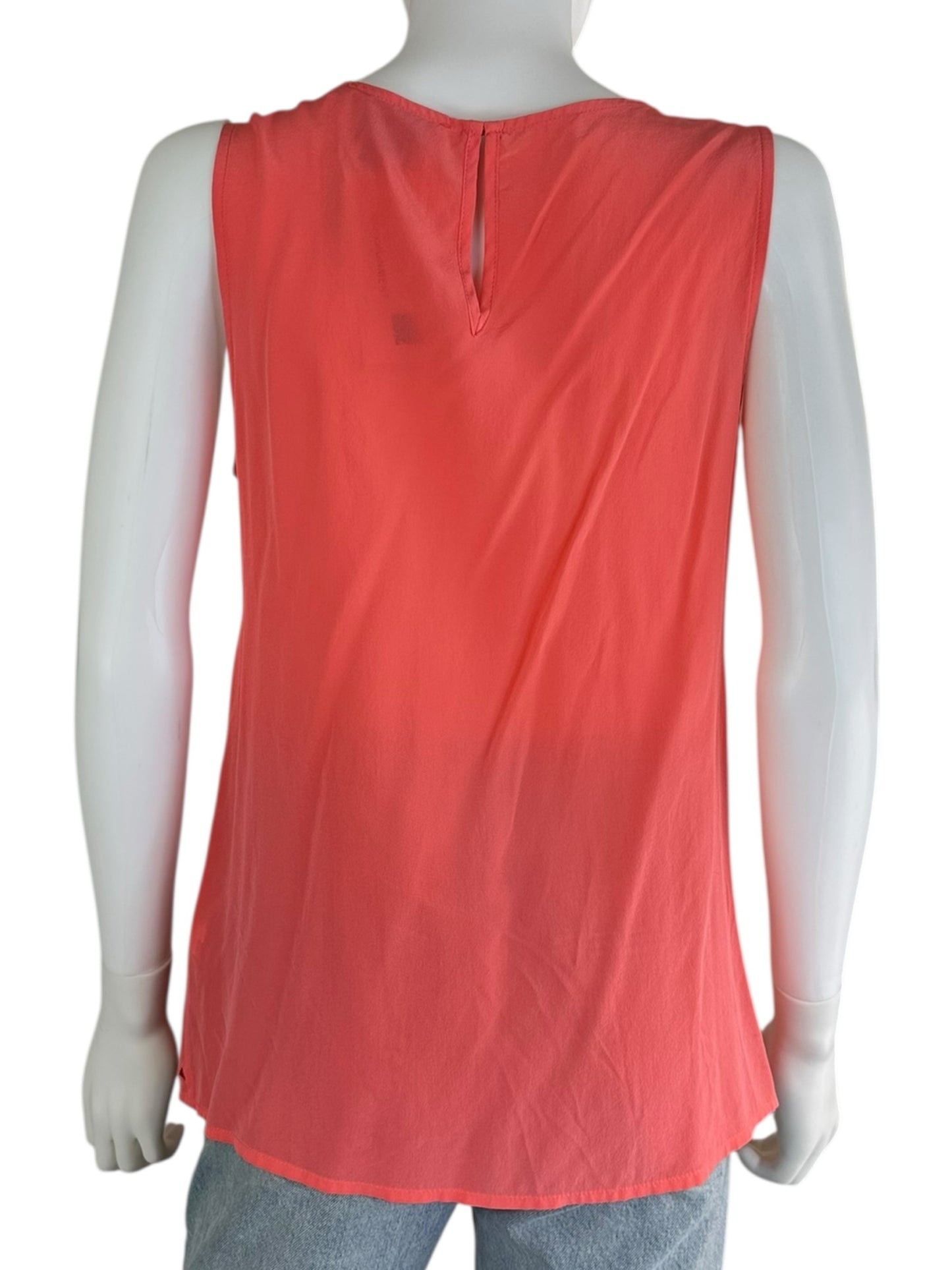 CYNTHIA ROWLEY100% Silk Coral Tank Size S
