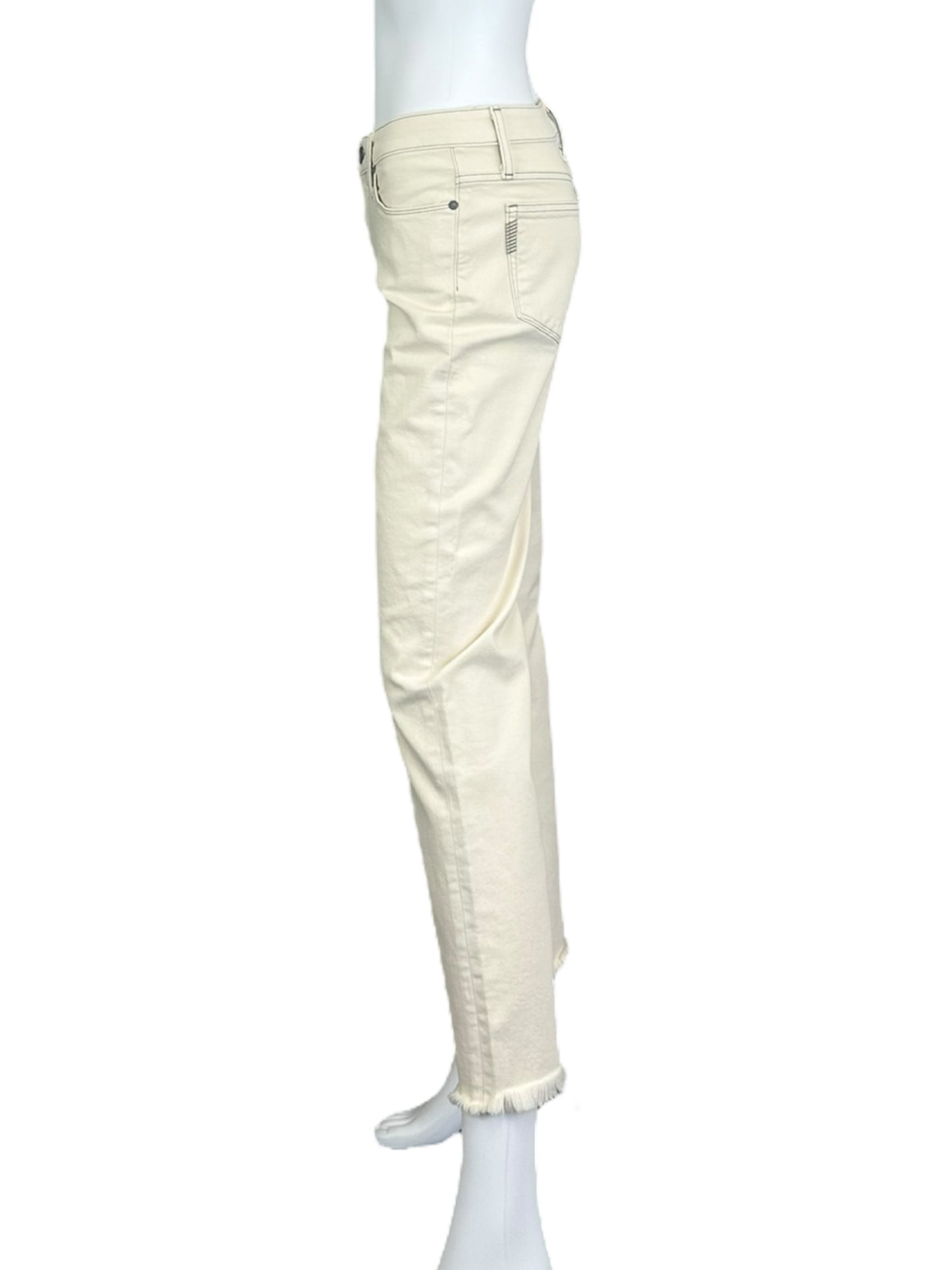 PAIGE NWT Cream Hoxton Straight Ankle Jean Size 27