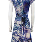 Gabriella Cadena Purple Marbled Over Cocktail Dress Size 4