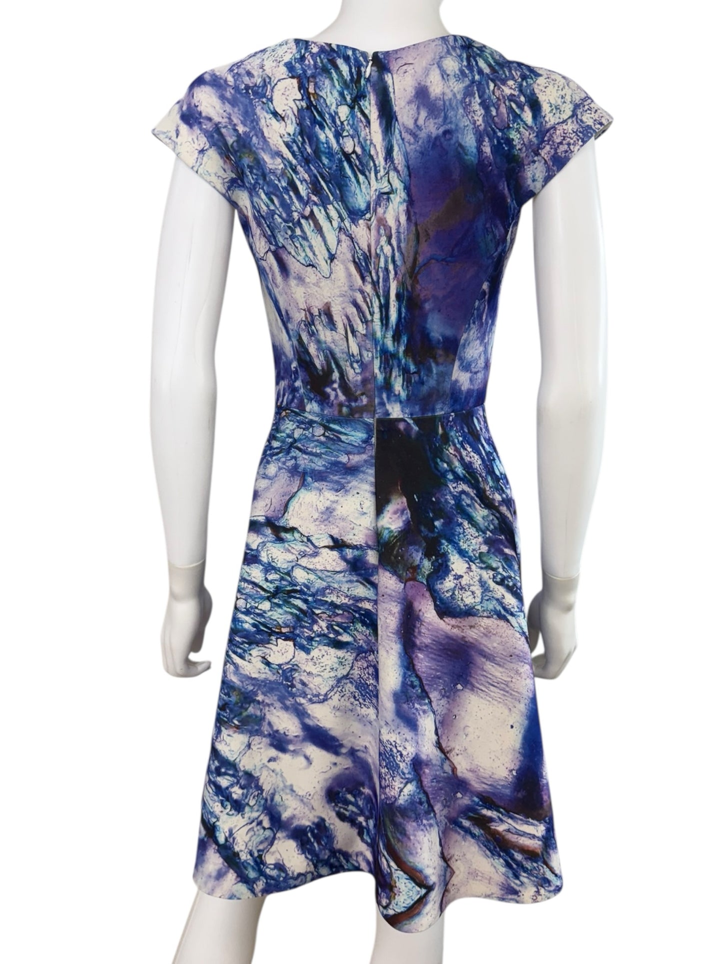 Gabriella Cadena Purple Marbled Over Cocktail Dress Size 4