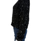 GEMMA + JANE NWT Black Sequin Bomber Jacket Size M