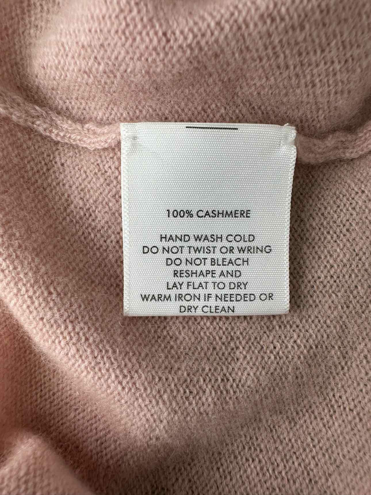 WHITE + WARREN Pink 100% Cashmere Sweater Size S