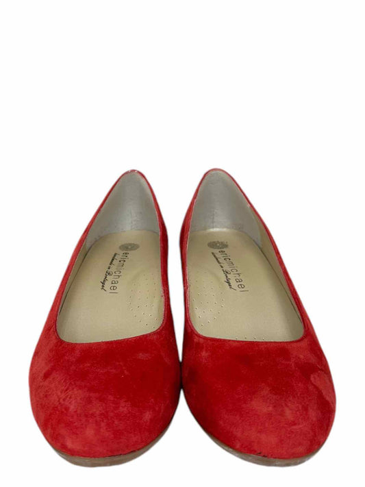 Eric Michael Red Suede ABBY Pumps Size 40