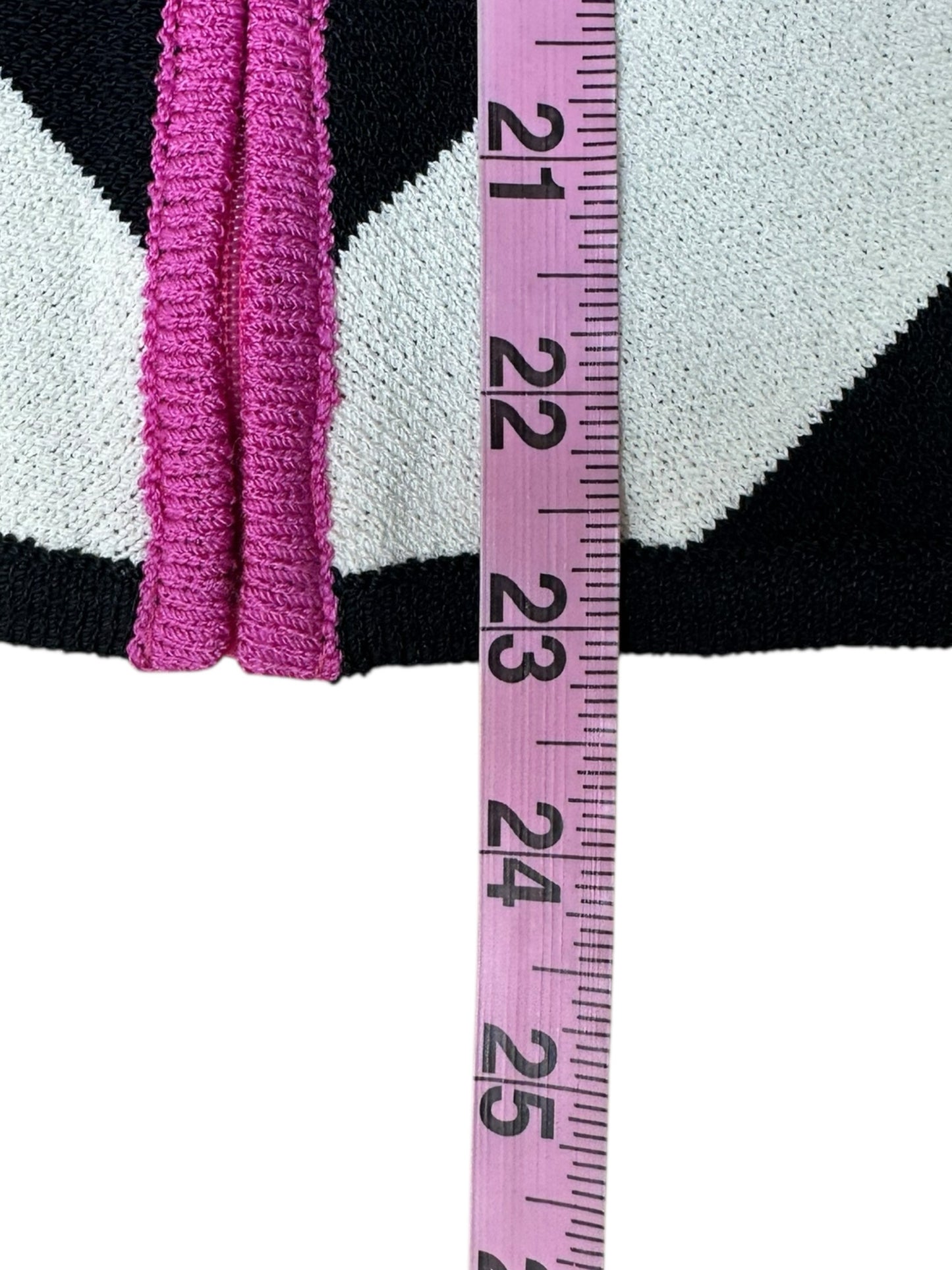 St. John Black Striped Knit Jacket Size 8