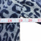 WHITE + WARREN Cashmere Blue Leopard Print Cardigan Size S