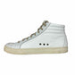 P448 White Leather Skate High Top Sneakers Size 38