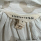 REBECCA TAYLOR Cream Floral Silk Blend Sheer Blouse Size 4