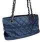 CHANEL Blue Caviar Leather Shopping Tote