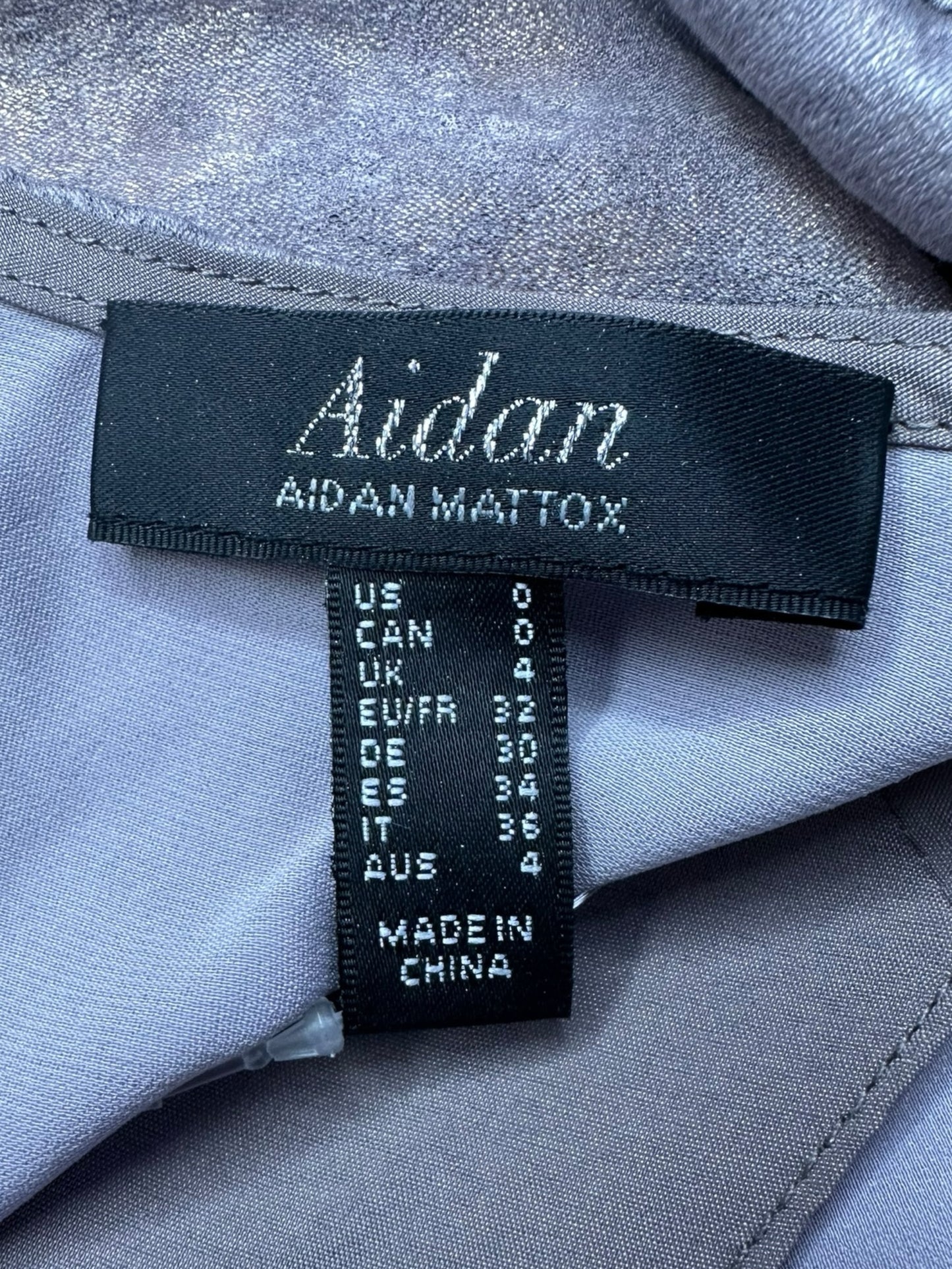Aidan Mattox Purple Cocktail Dress Size 0