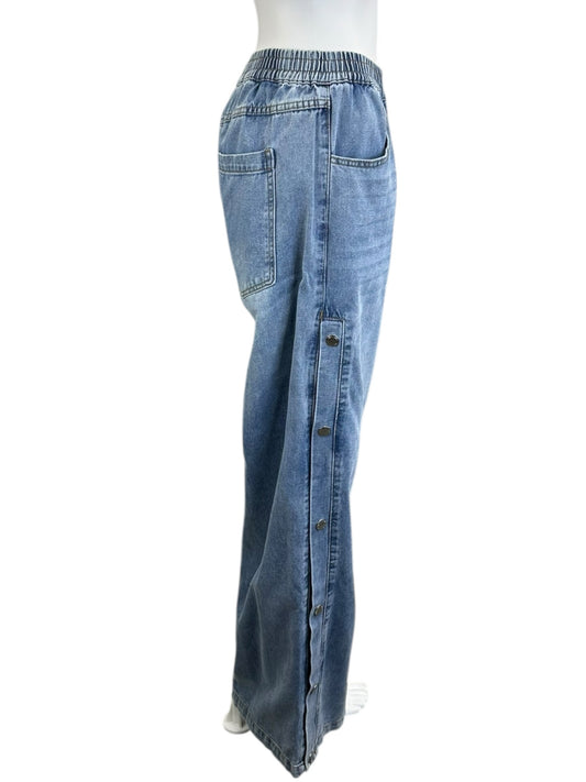 STEVE MADDEN NWT Keenie Side Snap Denim Jeans Size S